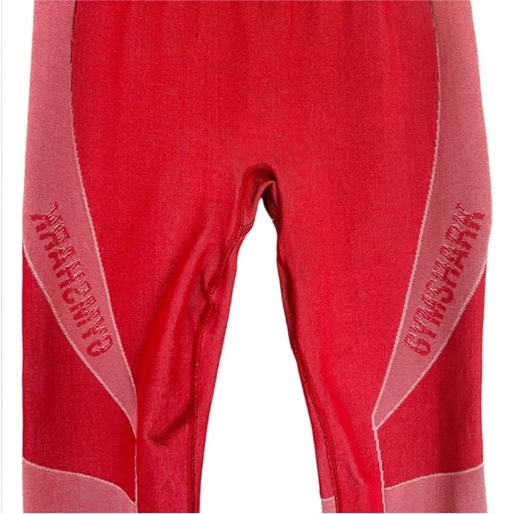 Gymshark Red Turbo Seemless Leggings - Picture 2 of 10